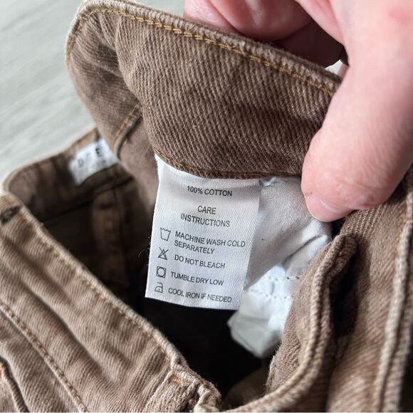 Motel Rocks Denim Parallel Jeans Rich Brown Size XXS - Picture 11 of 12